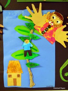 These Fairy Tale Crafts for Kids are perfect for 'Tell a Fairy Tale Day' or any other day of the year! Relive your favorite stories through these crafts! Eyfs Jack And The Beanstalk, Original Fairy Tales, 2nd Grade Art