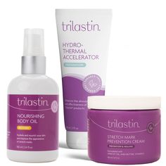 TriLASTIN Maternity Stretch Mark Prevention Routine - Prevent Stretch Marks During Pregnancy Stretch Mark Prevention, Tighten Skin, Stretch Mark Cream, Stretch Mark Removal, Best Skin Care Routine, Acne Scar Removal, Stretch Mark, Pregnancy Care, Skin Tightening