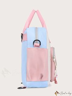 BirdinBag - Versatile Buckle & Knot Graduate Backpack - Ideal for School, College, and Outdoor Activities Knot Decor, Preppy Bags, Functional Backpack, Backpack Women, Travel Outdoors, Style Preppy, Pink Backpack, School College, Olivia Mark