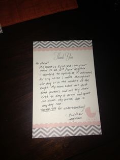 a note from a bride to her groom on a table