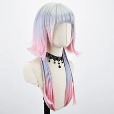 Dive into a world of whimsy with our Enchanting Ombre Jellyfish Wig 🪼! Featuring a dazzling jellyfish-inspired style with braided accents, this unique wig boasts three eye-catching ombre colors that will leave heads turning. Long and beautiful, it's the perfect addition to any playful outfit! Description: Texture: StraightMaterial Grade: High-Temperature FiberOrigin: CNWig Length: Long Blue Wig Epic Cosplay Wigs, Cute Cosplay Wigs & Hair Extensions, Pastel Goth Wigs, Jellyfish Hair Braids, Wig Colors For Light Skin, Jellyfish Hairstyle, Ombre Blue Hair, Gradient Wigs, Crazy Hair Colors