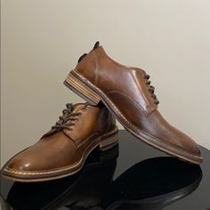 Neob - Never Worn Brown Dress / Casual Shoes. Very Nice Color And Good Looking Sole Brown Round Toe Dress Shoes For Spring, Casual Brown Pointed Toe Dress Shoes, Casual Fitted Brown Dress Shoes, Fitted Casual Brown Dress Shoes, Casual Brown Dress Shoes With Almond Toe, Casual Brown Almond Toe Dress Shoes, Casual Fitted Dress Shoes With Round Toe, Brown Almond Toe Dress Shoes For Spring, Brown Dress Casual