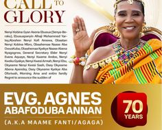 The late Evangelist Agnes Abafoduba Annan, affectionately called Agaga or Maame Fanti, mother of Ghanaian gospel singer and television host Empress Gifty Adorye, will be laid to rest tomorrow, Saturday, January 18, 2025.   A memorial service in honor of the beloved matriarch will be held at the Tema Community 8 No.3 School Park, which […]