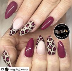 Print French Nails, Safari Nails, Leopard Nail Designs, Cheetah Print Nails, Fancy Nail Art, Gel Paint, Leopard Print Nails, Gel Nails Diy