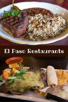 an image of a plate of food with the words el paso restaurants on it