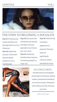 Socialite Aesthetic Classy, How To Be A Celebrity, How To Be A Socialite, How To Become A Celebrity, Black Socialite Aesthetic, Celebrity Energy, Socialite Aesthetic, Socialite Style