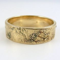 Gaia Ring, Golden Bronze Ring, Rustic Bronze Band Ring for Men or Women, Bronze Ring Ancient Rings, Gold Rings Fashion, Bronze Ring, Authentic Jewelry, Textured Ring, Ring For Men, Diamonds And Gold, Metal Clay, Jewelry Case