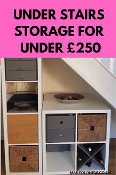 under stairs storage for under $ 250