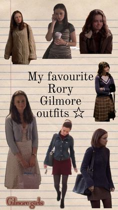 the poster for my favorite romy glimore outfits