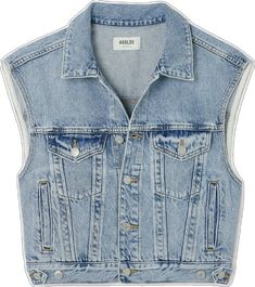 AGOLDE - Charli Denim Vest - Blue - small