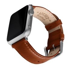 PRICES MAY VARY. KEEPING TO TRADITION – Trends may change, but there’s just something about a classic leather accessory that doesn’t go out of style. We honor that timeless look with our leather strap for the Apple Watch. Rugged enough for everyday wear, it also boasts a sleek and tasteful design, from the custom padding of our leather to the subtle, traditional taper along the length of the band. These refined details are what make this strap the perfect accessory for even the finest affair. FI Brown Leather Watch Band, Watch Bands For Apple Watch, Bands For Apple Watch, Cell Phones And Accessories, Apple Watch Leather Strap, Brown Leather Watch, Leather Accessory, Leather Watch Band, Pewter Grey