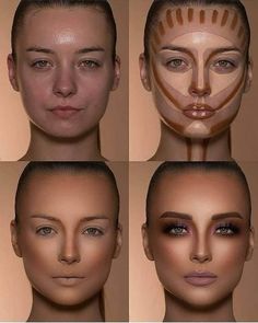 Highlight Contour Makeup, Equipment Exercises, Eyeliner Trends, Light Skin Makeup, How To Do Makeup, Makijaż Smokey Eye, Makeup Step By Step