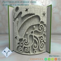 an intricately designed greeting card with the words, patterns for 8x8 book sizes