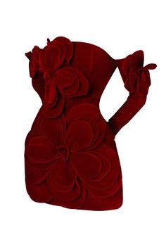 Red Applique Dress, Velvet Flower Dress, 3d Flower On Dress, Red Rose Dress Outfit, Statement Mini Dress, 3d Applique Dress, 3d Flower Top, Mini Red Dress Outfit, Red Outfit For Christmas