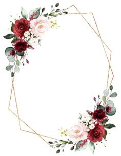 a watercolor wreath with flowers and greenery