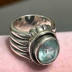 Silpada Sterling Silver Blue Topaz Ring Size 7 Silpada Jewelry, Ring Color, Blue Topaz Ring, Topaz Ring, Silver Blue, Ring Size 7, Womens Jewelry Rings, Blue Topaz, Topaz