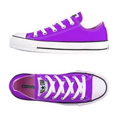 cooolest colorrr I love purple Converse Ox, Purple Converse, Converse Outfits, Red Converse, All Things Purple