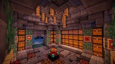 Medieval Storage Room Minecraft Map Minecraft Room Decor, Minecraft Wall, Minecraft Decoration, Minecraft Interior, Minecraft Structures, Minecraft House Plans