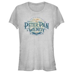 a women's t - shirt with the peteran wendy logo