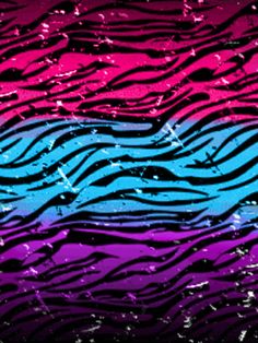 an image of a tiger stripe pattern in purple, yellow and pink colors on a black background