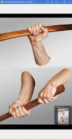 an image of a hand holding a wooden stick