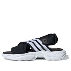 Adidas Womens WMNS Magmur 'Black White' Core Black/Cloud White/Cloud White EF5863 Adidas Magmur, Black Clouds, Womens Adidas, White Camo, Adidas Womens, White Core, Black Gums, White Cloud, Cloud White