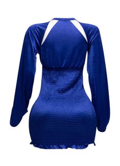 • Long sleeve dress• Smocking body• Satin fabric• Screen printed on top• 100% Polyester• Length : 33"(HPS)• Imported Rev up your style with the Speed Racing Ruched Bodycon Dress, featuring bold "Speed Racing" graphics across the chest. This form-fitting dress is designed to hug your curves, with a ruched body and long sleeves for a sleek, stylish look. Available in Black, Brown, and Royal Blue, it's perfect for fashion-forward women who love to make a statement. Whether you’re headed to a night Mini Length Dresses With Elastic Shoulders For Party, Chic Fitted Mini Dress With Elastic Neckline, Stretch Satin Dress With Ruched Details, Night Out Dresses With Elastic Shoulders, Ruched Satin Stretch Dress, Ruched Stretch Satin Dress, Stretch Satin Long Sleeve Dress, Long Sleeve Stretch Satin Dress, Long Sleeve Satin Stretch Dress