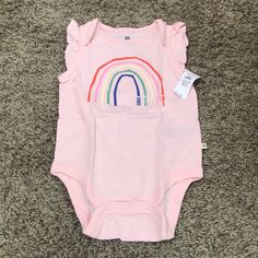 Gap Baby Onesie Pink Ruffle Sleeve Rainbow New With Tags Size 12-18 Months Pink Ruffle Sleeve Rainbow Happy Print Snap Closure 100% Cotton Cotton Spring Onesie From Gap, Gap Cotton Onesie For Spring, Gap Casual Onesie For Spring, Gap Casual Spring Onesie, Casual Cotton Onesie By Gap, Casual Gap Cotton Onesie, Gap Casual Cotton Onesie, Gap Ruffled Short Sleeve Tops, Casual Pink Onesie With Ruffles