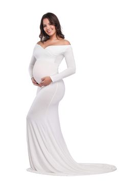 Pregnant Photo Shoot, Gown Pregnant, Fitted Maternity Gown, Y2k Outfits Dresses, Pregnant Photo, Fitted Gown, Fitted Gowns, Most Beautiful Wedding Dresses, Maternity Gown