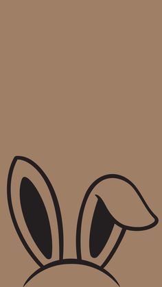 an image of a rabbit's head on a brown background