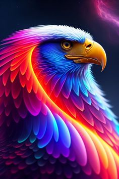 an image of a colorful bird that is on the phone wallpapers and background