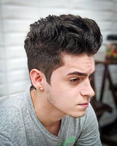 Mens Hair Short Sides Long Top, Mens Hairstyles Short Sides, Top Hairstyles For Men, Boy Haircut, Thick Wavy Hair