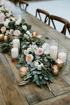 an instagram page with candles and flowers on the table, which is also filled with photos