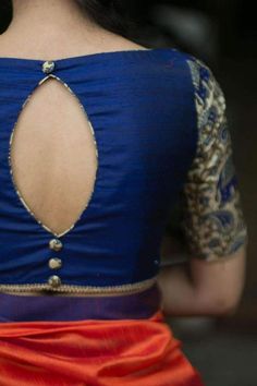 Saree Blouse Back Neck Designs, ब्लाउज बैक नेक डिजाइन, Saree Blouse Back, Blouse Back Neck, Blouse Designs Catalogue, Backless Blouse Designs