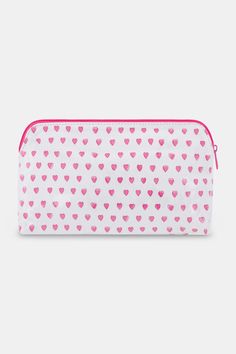 Who can't help but fall in love with this cute and simple heart print? If you have a passion for travel, this is the perfect companion on all of your journeys. Features zipper closure and water-resistant polyvinyl-covered canvas. Materials and Care 100% Cotton Canvas with Protective Poly Coating Water-Resistant Wipe Clean Imported Measurement Information Small: 8" W, 4.75" H, 2.5" D Large: 10.5" W x 6.25" H, 3.25" D Roller Rabbit Makeup Bag, Monkey Makeup, Rabbit Makeup, Preppy Wishlist, Preppy Makeup Bag, Hearts Makeup, Preppy Bags, Roller Rabbit, Cozy Quilts