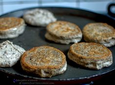 some food is cooking in a pan on the stove