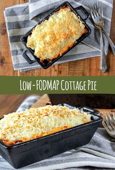 This is the perfect low-FODMAP dinner for a chilly night! Try our rich and flavorful low-FODMAP beef and potato pie. It’s our take on the classic cottage pie and it's packed full of veggies and protein for a healthy and hearty dinner. Low Fodmap Shepherds Pie Recipe, Beef And Potato Pie, Fodmap Dinner, Fod Map, Fodmap Recipes Dinner, Low Fodmap Recipes Dinner, Low Fodmap Diet Recipes, Fodmap Diet Recipes, Ibs Recipes