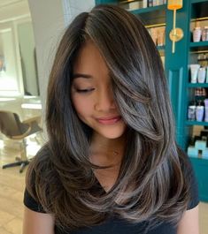 Cute Girls Haircuts, Mid Length Hair With Layers Side Part, Girls Hair Cut, Haircut For Girl, Hair Cut For Girls, Girls Haircut, Haircuts For Girls, Medium Haircut