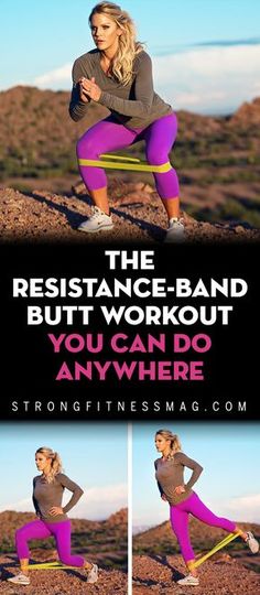 The resistance-band butt workout you can do anywhere! Strong Fitness Magazine Fitness Before After, Workouts For Teens, Fitness Home, Coconut Health Benefits, Shape Magazine, Fitness Magazine, Pole Fitness, Stretch Band, Body Fitness