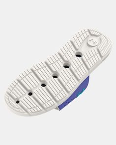 Adjustable synthetic strap with soft foam lining for added comfort & perforations for breathability|Textured foam footbed for unprecedented comfort|EVA outsole built with durable traction pods in heel for lightweight cushioning & comfort Breathable Synthetic Sport Sandals For Light Sports, Non-slip Low-top Synthetic Slides, Non-slip Synthetic Low-top Slides, Synthetic Low-top Non-slip Slides, Functional Slip-resistant Slip-on Sport Sandals, Functional Non-slip Slides With Round Toe, Functional Sport Sandals With Slip-resistant Sole, White Slip-resistant Synthetic Sport Sandals, Functional White Sport Sandals