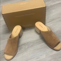 Capri Mule Leather (Tan) Smooth Leather Sole With Light Traction 2.5in Heel Casual Suede Sandals With Stacked Heel, Casual Spring Heels With Suede Lining, Mule Clogs, Mules Shoes, Slip On Sandal, Smooth Leather, Clogs, Mule Shoe, Sandals