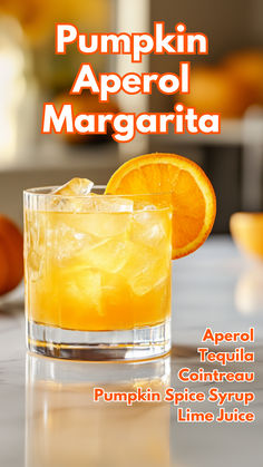 Pumpkin Aperol Margarita Pumpkin Spice Margarita, Pumpkin Margarita, Aperol Margarita, Fall Margarita, Pumpkin Cocktails, Aperol Cocktails, Autumn Beverages, Cointreau Cocktails