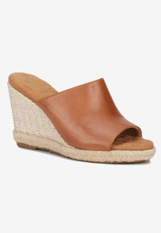 A high-heeled wedge sandal that feels like you are walking on clouds! Kinsley by Ros is made from soft leather uppers with a silky knit-fit lining that Fast Shop, On Clouds, Walking On Clouds, Gift Card Number, Woman Within, Swimsuits For All, Wedge Sandal, Walk On, Arch Support