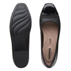 Walk into your day in comfortable style wearing the Clarks® Juliet Monte! These stylish flats have a combination leather and synthetic upper. The easy slip-on design, Ortholite® footbed, and a rubber outsole to keep you walking in comfort throughout the day! Leather and synthetic upper,Easy slip-on design,Ortholite® footbed,Rubber outsole,Soft shoe lining,Clarks® branding details | Women's Clarks Juliet Monte Heels in Black Leather Size 8.5 Medium Workwear Slip-ons With Arch Support, Flat Synthetic Slip-ons With Cushioned Footbed, Slip-resistant Medium Width Flats, Synthetic Slip-on Flats With Cushioned Footbed, Synthetic Slip-on Ballet Flats With Branded Insole, Synthetic Flats With Arch Support For Work, Synthetic Slip-ons With Ortholite Insole For Work, Comfortable Slip-ons With Arch Support For Work, Flat Slip-ons With Arch Support For Work