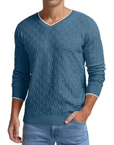 Upgrade your wardrobe with our Men's Knit Basketweave Long Sleeve V Neck Sweater. Made with premium materials, this sweater features a stylish basketweave pattern and a comfortable V-neck design. Perfect for both casual and formal occasions, it will keep you warm and looking sharp. Fabric type: 60% Acrylic, 25% Polyester, 15% Nylon Care instructions: Machine Wash Brand Size Bust Hip Waist S 32-34 34 - 36 23 - 25 M 34-37 36 - 39 25 - 28 L 37-40 39 - 41 28 - 31 XL 40-42 41 - 44 31 - 34 2XL 42-45 4 Basketweave Stitch, Winter Knit Hats, Mens Khakis, Men's Knit, Winter Knits, Black Knit, V Neck Sweater, Long Sleeve Casual, Formal Occasion