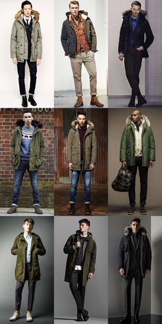 Men’s 2014 Autumn/Winter Military Trend : Military-Inspired Outerwear The Parka Lookbook Inspiration Winter Outfits Men Streetwear, Parka Outfit, Military Trends, Outfits Men Streetwear, Lookbook Inspiration, Mens Parka, Streetwear Men