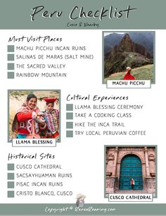 the top ten things to do in peru