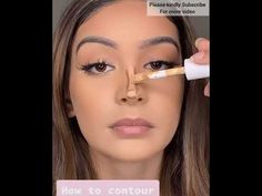 Nose Contouring Tutorial Step By Step, Counturing Nose How To Contour, Easy Nose Contouring For Beginners, Narrow Nose Contouring, How To Make Nose Look Shorter, How To Make Nose Smaller, How To Do Contour Nose, Ways To Contour Nose, Nose Smaller Makeup