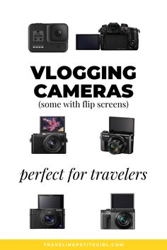 some cameras and the words vlogging cameras come with flip screens perfect for travelers