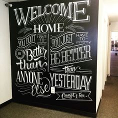 Blackboard Wall, Chalk Wall, The Scarecrow, Handmade Font